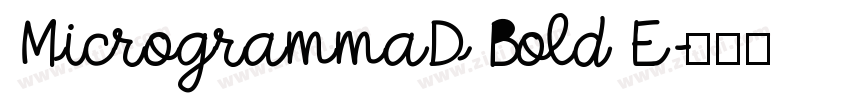 MicrogrammaD Bold E字体转换